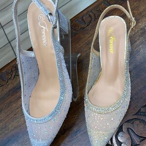 Forever Gold and Silver Sparkle Heels